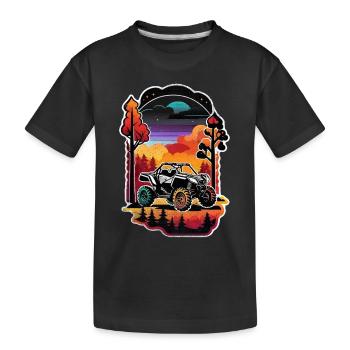 Quad & Off-Road - Kids' Premium Organic T-Shirt - black - Front
