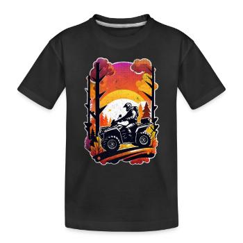 Quad & Off-Road - Kids' Premium Organic T-Shirt - black - Front