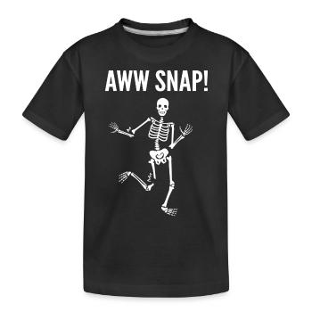 Broken leg - Kids' Premium Organic T-Shirt - black - Front