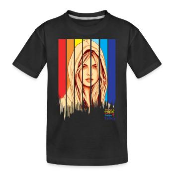 Positive, positive Stimmungen für das Leben - Kinder Premium Bio T-Shirt - Schwarz - Vorne