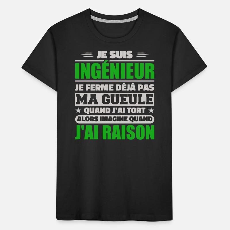 Engineer Humor Gift Student Engineer Kids' Premium Organic T-Shirt