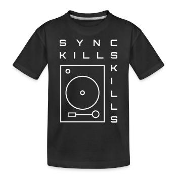 Sync kills skills - T-shirt bio Premium Enfant - noir - Devant