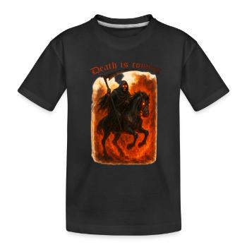 Death is comming - Kinder Premium Bio T-Shirt - Schwarz - Vorne