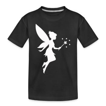 Elf Fairy - Kids' Premium Organic T-Shirt - black - Front