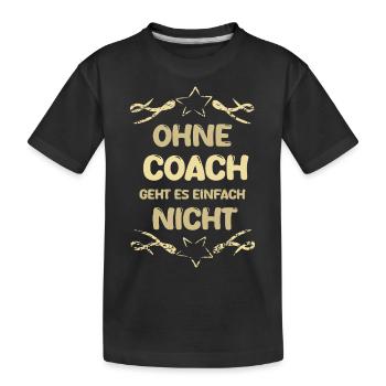 Entraîneur - T-shirt bio Premium Enfant - noir - Devant