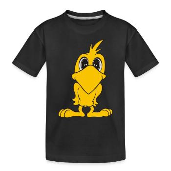 vogel - Kinder Premium Bio T-Shirt - Schwarz - Vorne