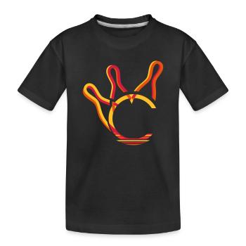 drei Kegel und eine Kugel - Kinder Premium Bio T-Shirt - Schwarz - Vorne