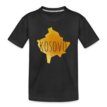 kosovo - Kinder Premium Bio T-Shirt - Schwarz - Vorne
