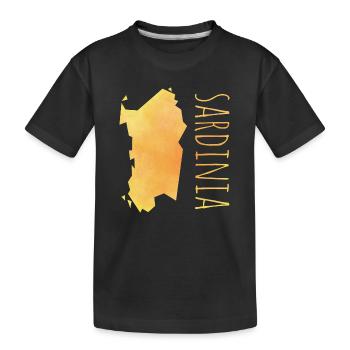 sardinia - Kids' Premium Organic T-Shirt - black - Front