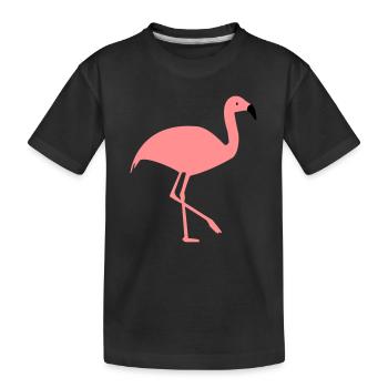 Flamingo - T-shirt bio Premium Enfant - noir - Devant