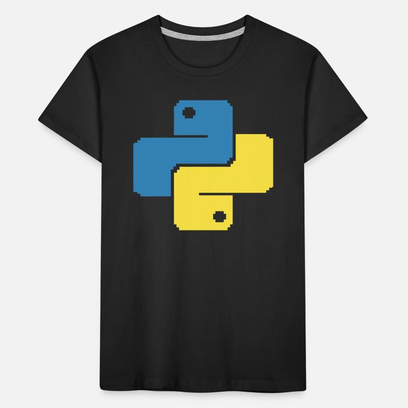 Python Pixelart Kinder Premium Bio T-Shirt