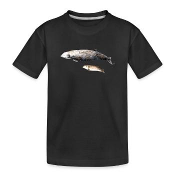 baleine à bec de Cuvier - baleine à bec baleine à bec de Cuvier - T-shirt bio Premium Enfant - noir - Devant