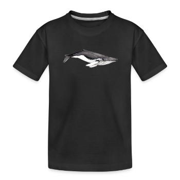 Yubarta - baleine à bosse - baleine à bosse - T-shirt bio Premium Enfant - noir - Devant