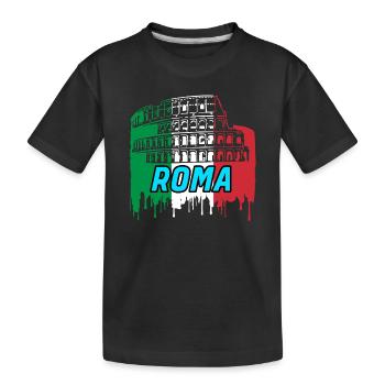 Rome / Cadeau / Idée de cadeau - T-shirt bio Premium Enfant - noir - Devant