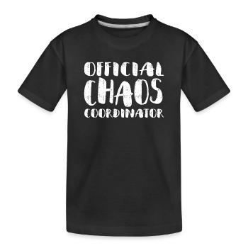 Offizieller Chaos-Koordinator - Kinder Premium Bio T-Shirt - Schwarz - Vorne