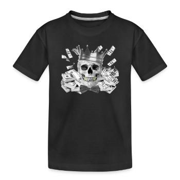Tete de mort - T-shirt bio Premium Enfant - noir - Devant