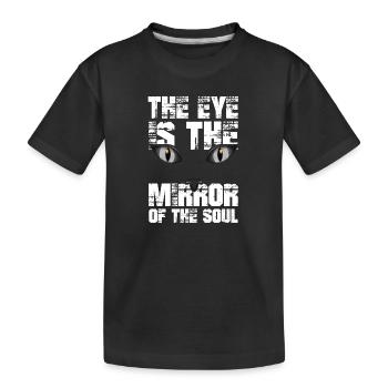 Chat chaton miaou chat domestique oeil de chat - T-shirt bio Premium Enfant - noir - Devant
