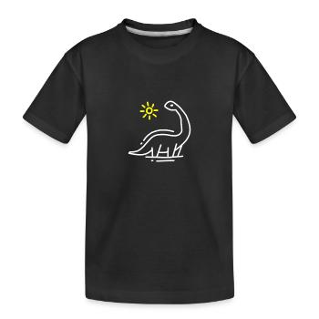 dinosaure - T-shirt bio Premium Enfant - noir - Devant