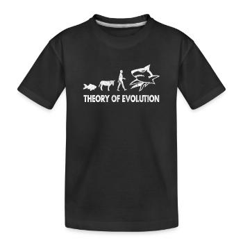Hai Haifisch Meeresbewohner Hai Fan Geschenk - Kinder Premium Bio T-Shirt - Schwarz - Vorne