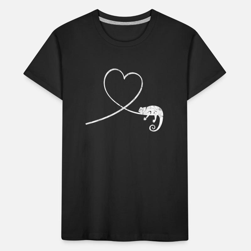 Chameleon Reptile Terrarium Pet Gift Kids' Premium Organic T-Shirt