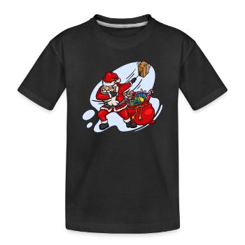 Doux Dab Dabbing Père Noël Noël - T-shirt bio Premium Enfant - noir - Devant