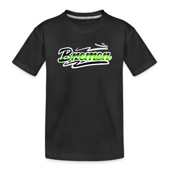 Bremen - Kinder Premium Bio T-Shirt - Schwarz - Vorne