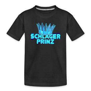 Déclaration de la couronne d'un fan de musique folklorique Schlager prince - T-shirt bio Premium Enfant - noir - Devant