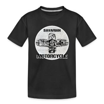 Moteur de boxe Bavarian Motorcycle - T-shirt bio Premium Enfant - noir - Devant