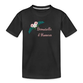 Brautjungfer - Bukolische Sammlung - Kinder Premium Bio T-Shirt - Schwarz - Vorne