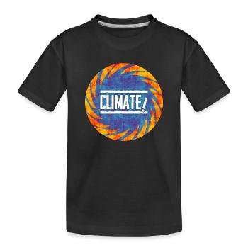 Klimawandel Protest Design - Kinder Premium Bio T-Shirt - Schwarz - Vorne
