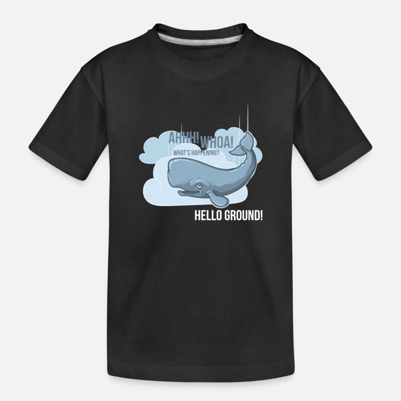 Hello Ground! - Kinder Premium Bio T-Shirt - Schwarz