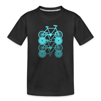 Racing bike bike racing cyclist bike France tour - Kids' Premium Organic T-Shirt - black - Front