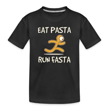 Pasta Asciuta Pasta Italy Food Favorite Food - Kids' Premium Organic T-Shirt - black - Front