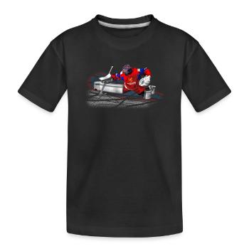 Torwart - Kinder Premium Bio T-Shirt - Schwarz - Vorne