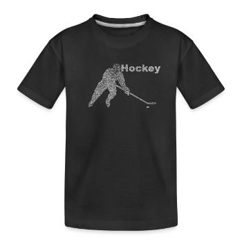 Hockey - Kinder Premium Bio T-Shirt - Schwarz - Vorne