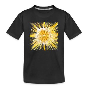 Porte des étoiles de LichtKraft - Sonja Ariel von Staden - T-shirt bio Premium Enfant - noir - Devant