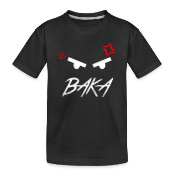 Baka Expression dans l’anime - T-shirt bio Premium Enfant - noir - Devant