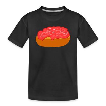 Mettbrötchen aux oignons - T-shirt bio Premium Enfant - noir - Devant