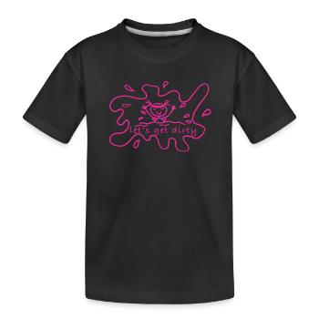 Piste de boue - T-shirt bio Premium Enfant - noir - Devant