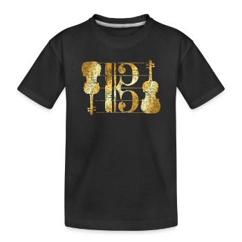 Alto Keys & Altos (Vintage Golden Yellow) Alto - T-shirt bio Premium Enfant - noir - Devant