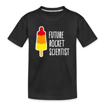 Future rocket scientist popsicle obtention diplôme - T-shirt bio Premium Enfant - noir - Devant