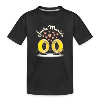 Alliances et mariage - T-shirt bio Premium Enfant - noir - Devant