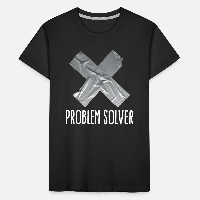Problem solver marrant Ruban adhésif mari père T-shirt bio Premium Enfant