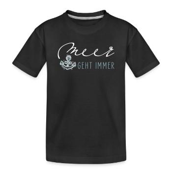La mer marche toujours - T-shirt bio Premium Enfant - noir - Devant