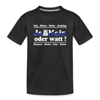 Hamburg , Tradition , Fan , Ja Moin oder watt (25) - Kinder Premium Bio T-Shirt - Schwarz - Vorne