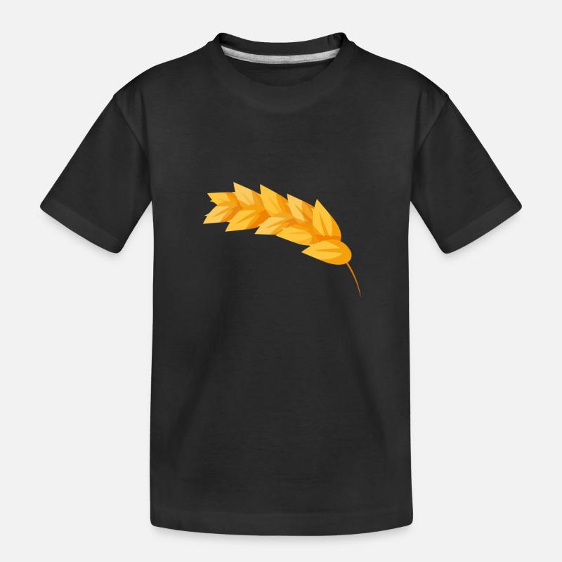 Corn grain corn - Kids' Premium Organic T-Shirt - black