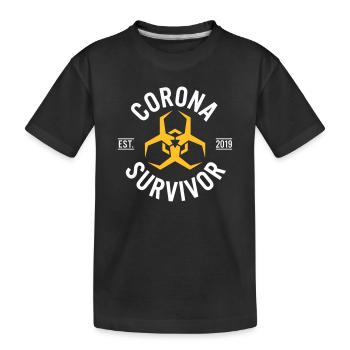 Corona Survivor 2019 - T-shirt bio Premium Enfant - noir - Devant