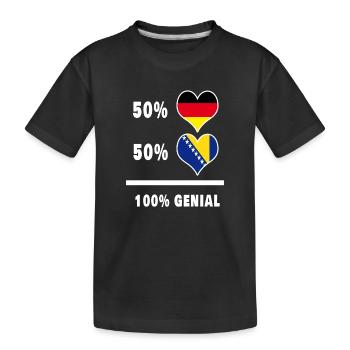 Allemagne et Bosnie Awesome / Gift - T-shirt bio Premium Enfant - noir - Devant