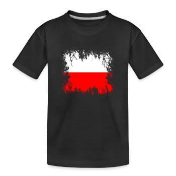 Polen - Polen - Kinder Premium Bio T-Shirt - Schwarz - Vorne