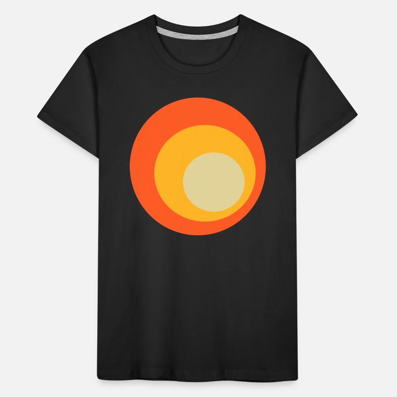 70s Circles Pattern Kids' Premium Organic T-Shirt